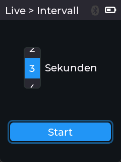 Live-Messung Intervall