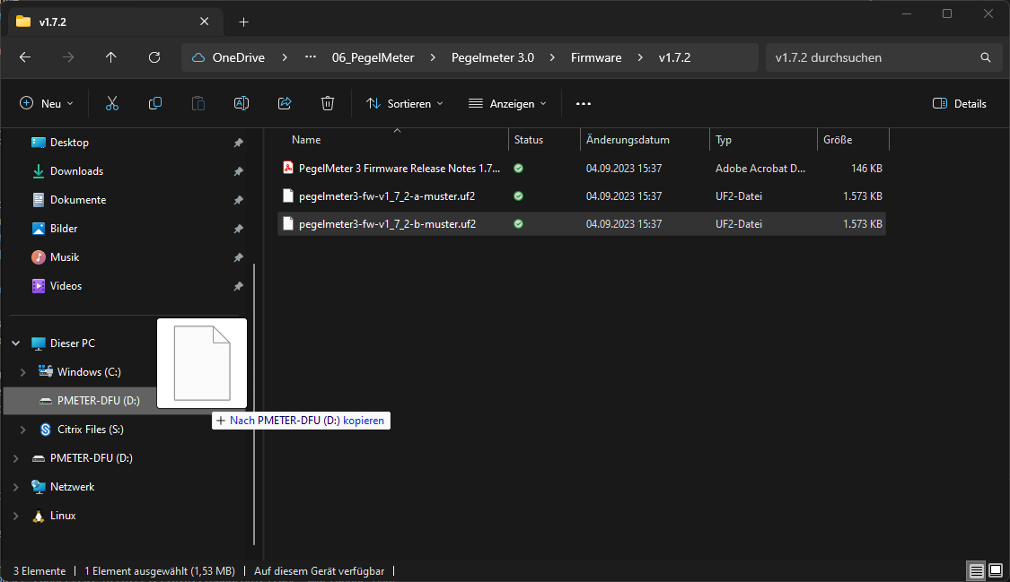 FW-Update Kopiervorgang